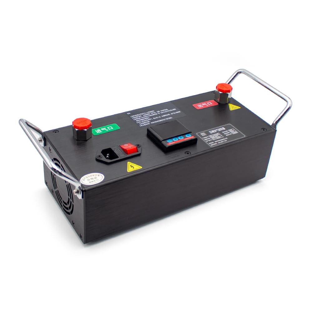 Toplionace Máquina de Calefacción de Aire Comprimido de Grado Industrial AC 220V 2000W, Pantalla Digital Nitrógeno Gas Calentador de Aire Caliente Anti-Congelación （16MM）