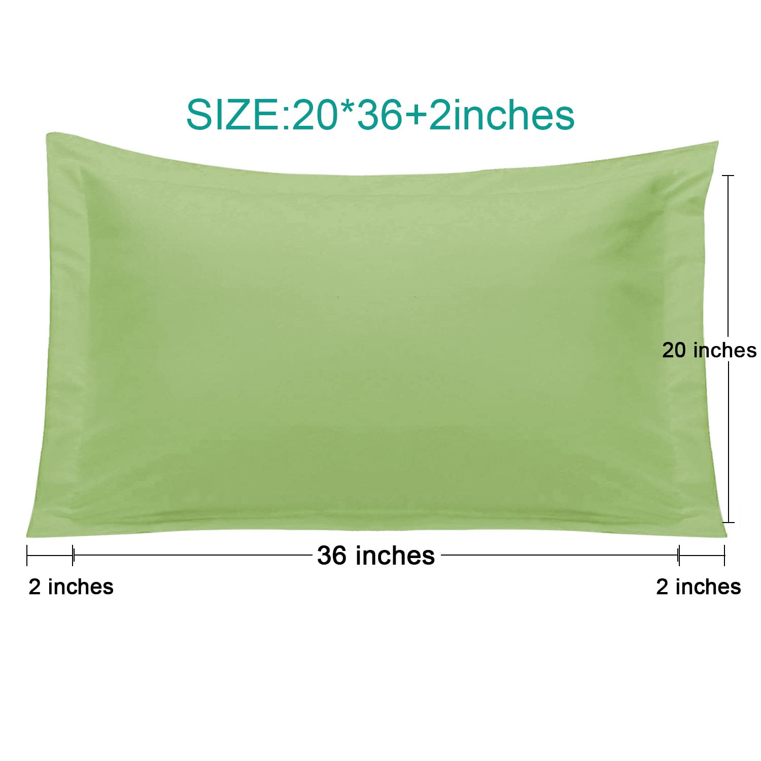 NTBAY 2 Pack 100% Brushed Microfiber Oxford Pillowcases, 1800 Super Soft And Cozy, Wrinkle, Fade, Stain Resistant King Oxford Pillow Cases | Hotel Quality Pillow Shams, 50x90 Cm, White