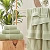 Amazon.com: COZYART Sage Green Bath Towel Set for Bathroom Turkish ...