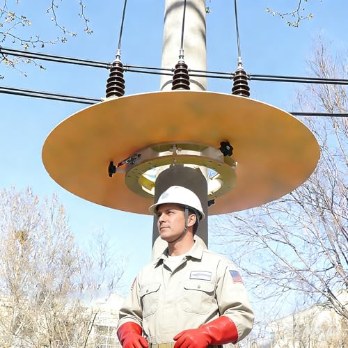 Escudo aislante de resina epoxi de 1m con panel ajustable para poste 2