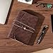 Hotcinfin Leather Bound Journal for Men/Women, Rustic Vintage Handmade Large Writing Notebook with 240 Kraft Lined Pages(6x8 inches), Business/Travel Daily Notepad Sketchbook Gift - Brown