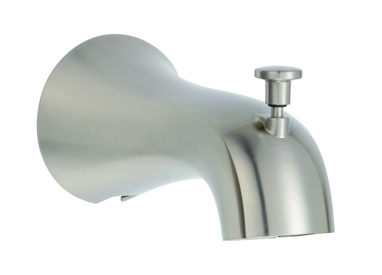 Bec de baignoire avec inverseur nickel brossé Draper pour une robinetterie élégante