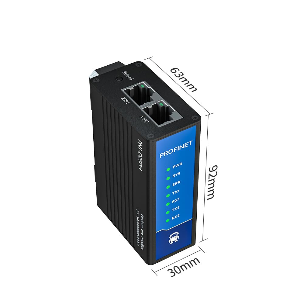 ProfiNet zu Modbus Gateway PN1-D25P 1/2 Netzwerk-Port TIA Portal STEP 7 Konfiguration RS485 RS422 Modbus Master und Slave (2 Netzwerk-Port)