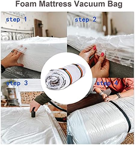 Mattress Cover For Moving Memory Foam Mattress Topper/vacummattress Storage Bag/single Double King Size Waterproof Mattress Protector Vacuum Seal Shipping And Storage,Waterproof Airtig(Size:200*250cm)