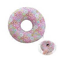 Piercing Kussen Oor | Zacht Donut Kussen Voor Zijslapers | Oorkussen Met Gat | Verlicht Oorpijn En CNH | Rond | Koelend En Ademend Memory Foam