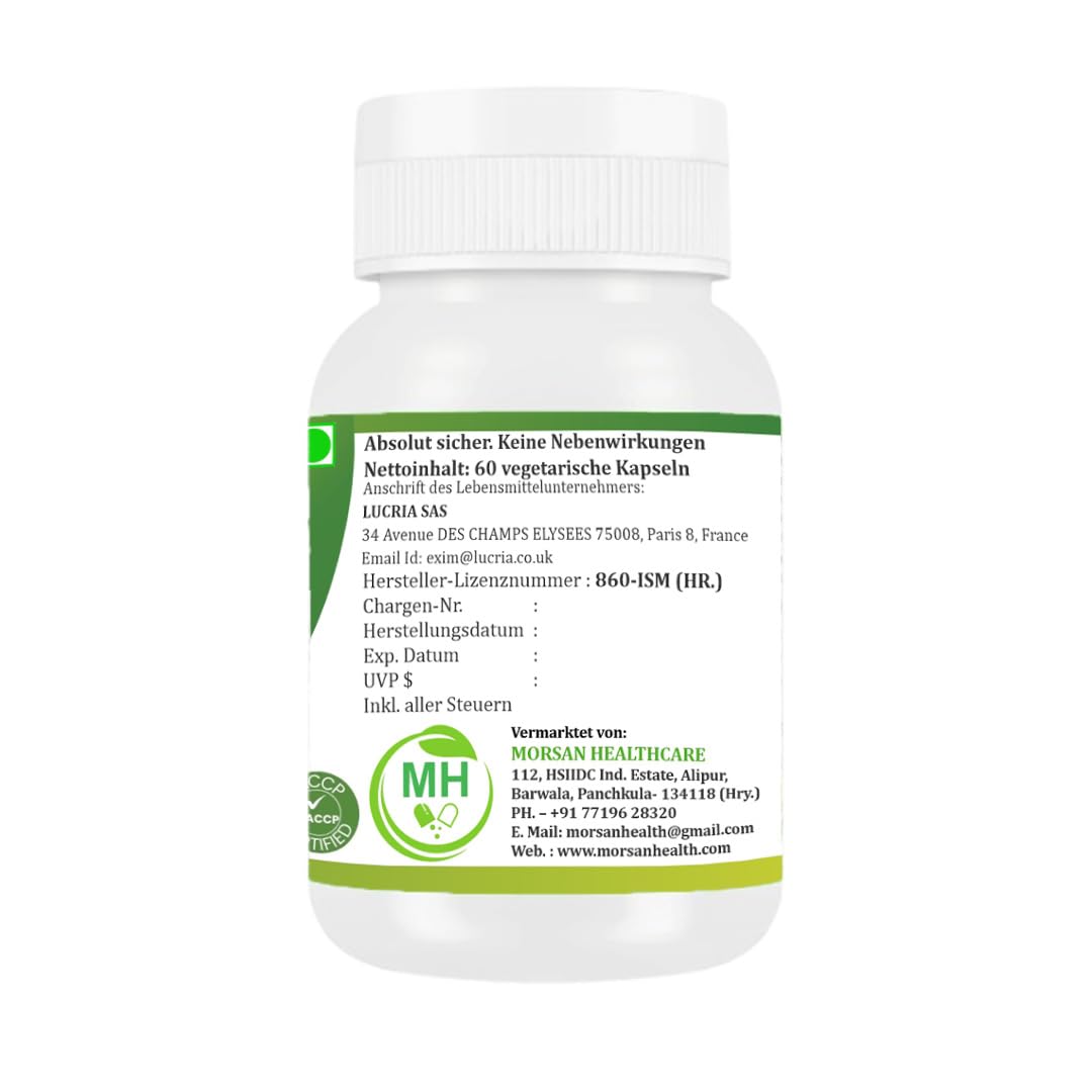 Morsan Shallaki-Kapseln 500 mg – 240 vegane Kapseln | Boswellia serrata | Pflanzliches Nahrungsergänzungsmittel | Vegan und nach ayurvedischer Tradition hergestellt | 4-er Pack