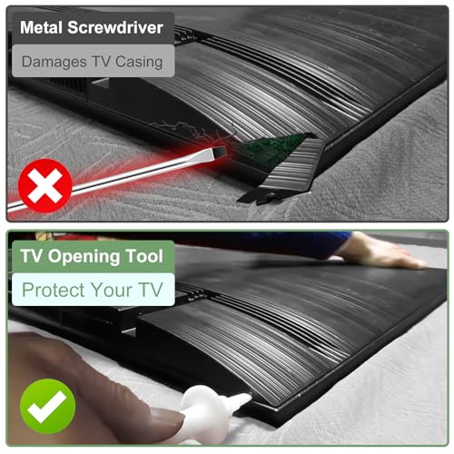 2 Pack Upgraded BN81-14946B BN81-14946A TV Opening Jig Tool for Samsung TV, Service Jig-Back Open Accessory P-jig-2017 Television Repair Parts, No Screw TV Back Covers Dismantling, Black and White