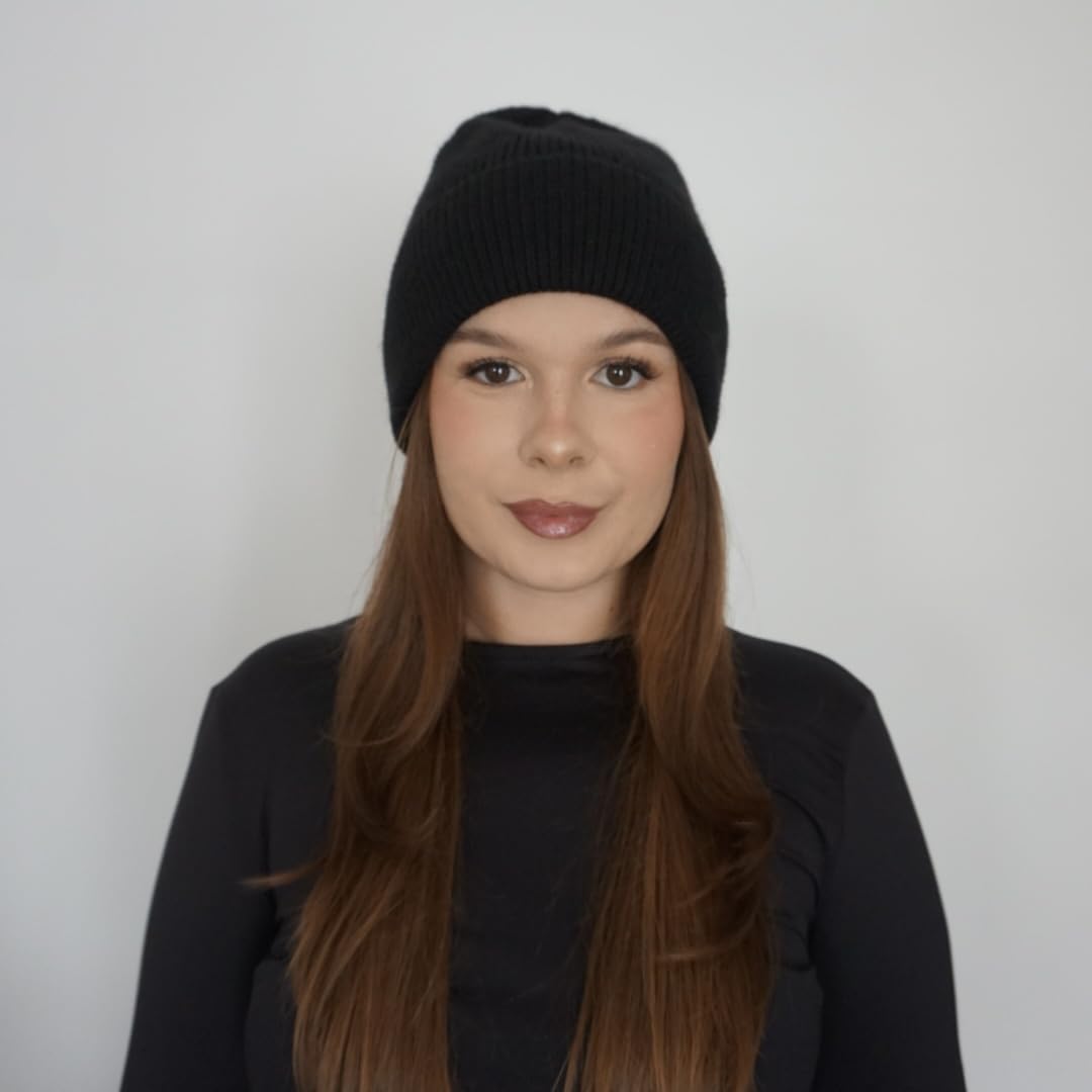 Offtopic Cappello Invernale Unisex Cashmere Interno 100% Seta per Capelli Sempre in Ordine | Idea Regalo Elegante