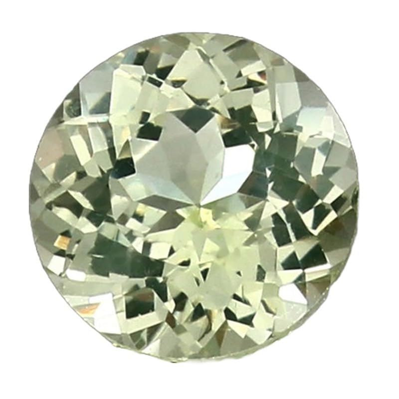 Spinelle verte naturelle 9mm gemme ronde brillante pour collier et bague DIY