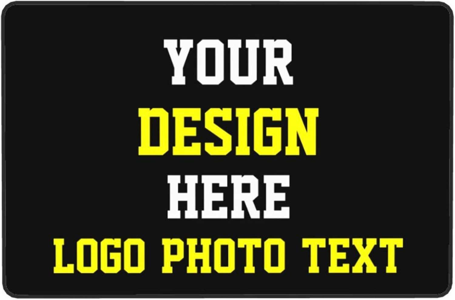 Custom Rug Add Your Own Photo Logo Personalized Doormat Customized Non-Slip Rug Carpet for Living Room Bedroom Office Home Decoration Rug