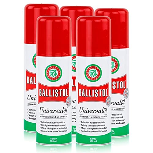Preisvergleich Produktbild Ballistol Universalöl Spray 100ml - Rostschutz ohne Verharzen (5er Pack)
