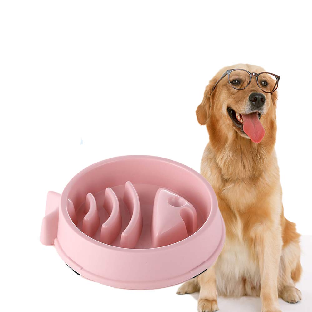 DotPet Slow Feeding Bowl, Fun Interactive Feeder Bloat Stop Pets Dog Bowl Preventing Feeder Anti Gulping Healthy Eating Diet Fish Shape Pet Bowls Against Bloat, Indigestion and Obesity (Pink) (B0866H7YKH) Amazon Price History, Amazon Price Tracker