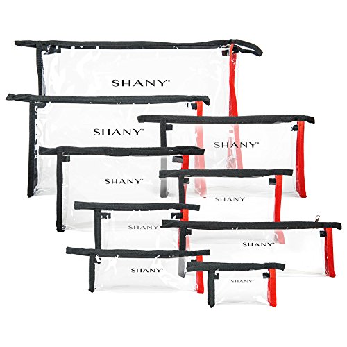 Shany Clear Cosmetics Travel Bag Set- Set Of 9 Assorted Sizes Makeup Travel Bags - Matryoshka #TOP2