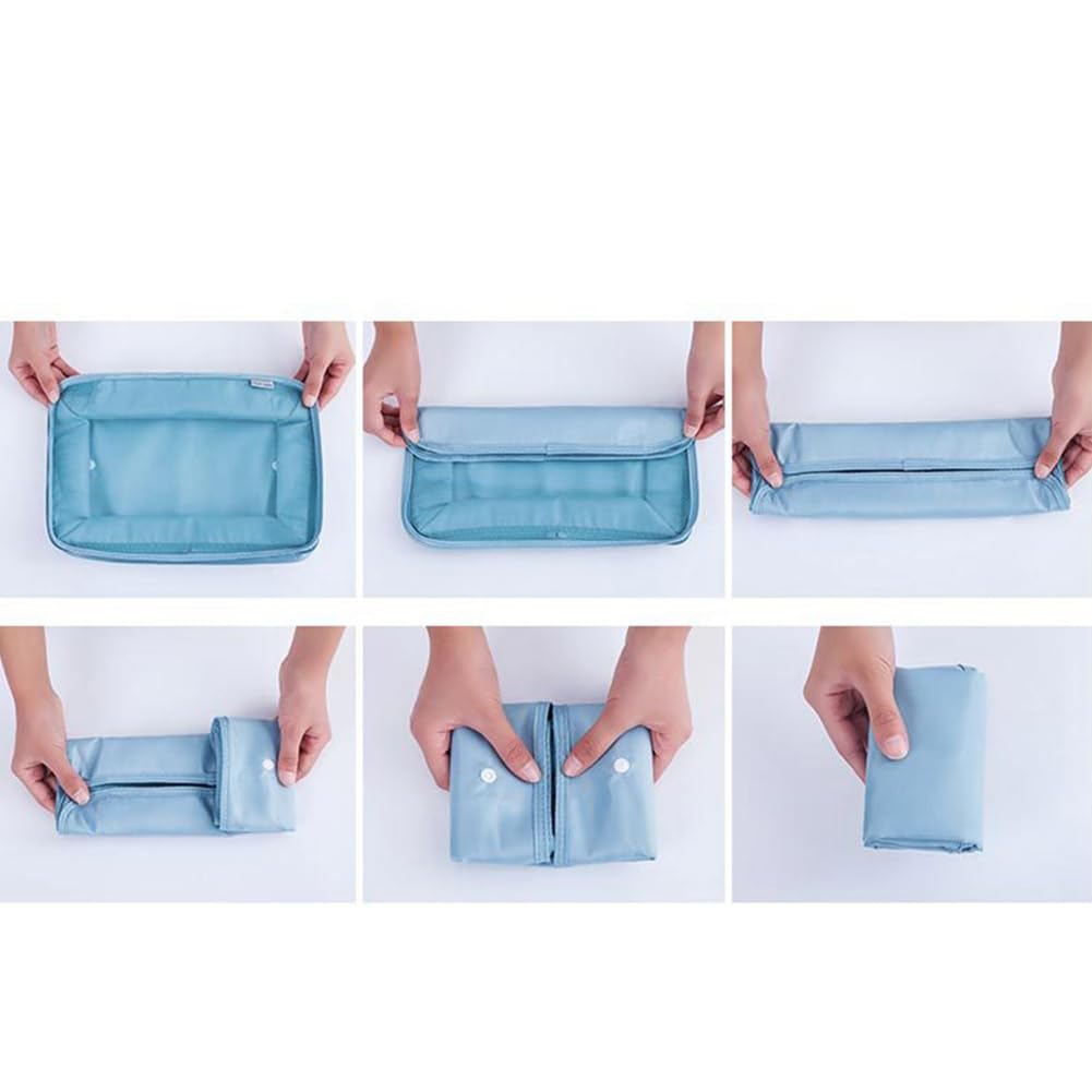 Organizador de maletas, ligero, equipaje de mano, bolsa de compresión parcial, organizador de maletas, juego con Ompression impermeable, bolsa de cosméticos, juego de bolsas de ropa