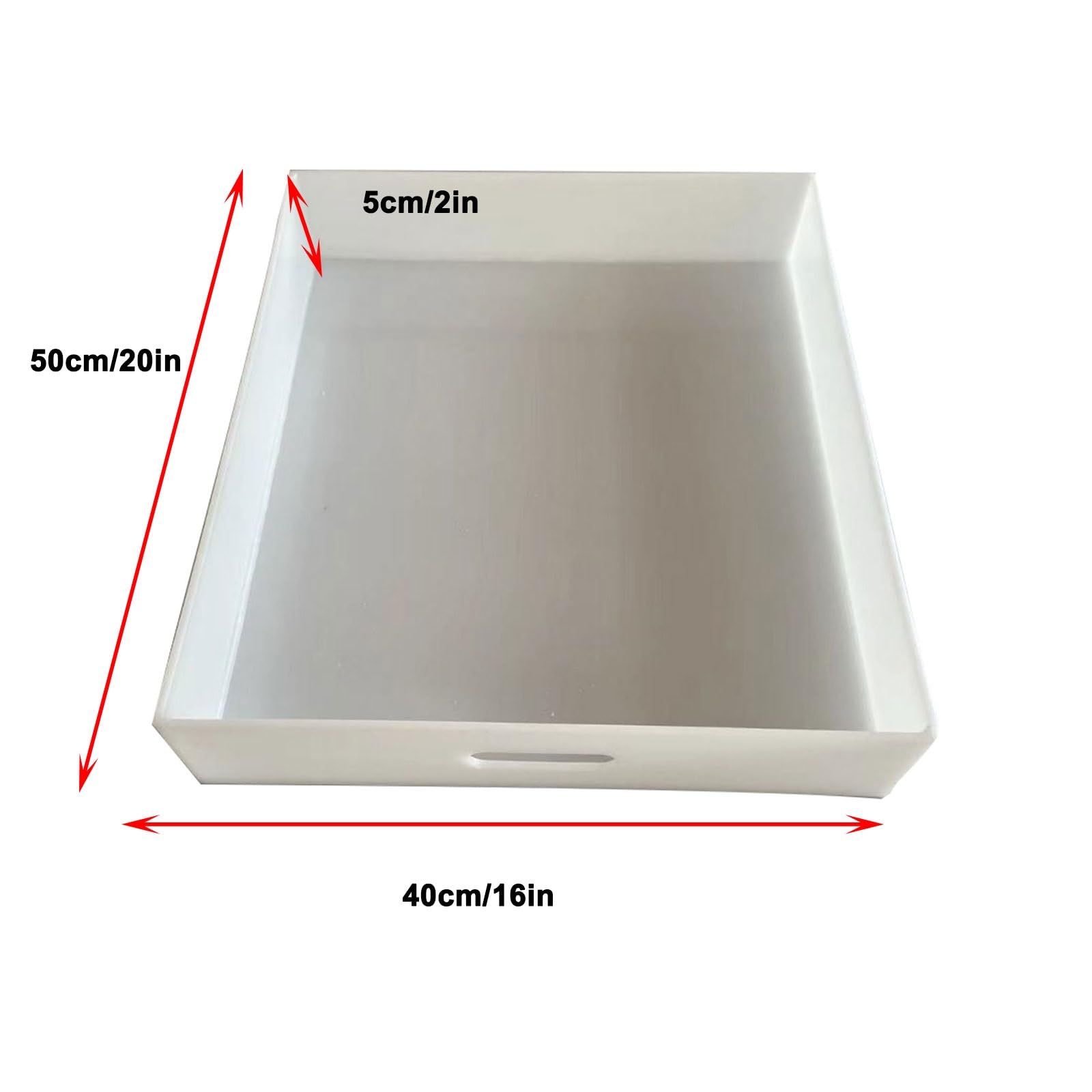 Bandeja de goteo de polipropileno versátil de 8 x 8 x 2 pulgadas, 39 x 39 x 2 pulgadas, ideal para cambios de aceite, colección de aire acondicionado, almacenamiento de alimentos, uso en laboratorio