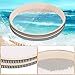Geytetqi 2-Piece 12 Inch Poplar Wood Ocean Drum Set for Sound Healing and Home Decor