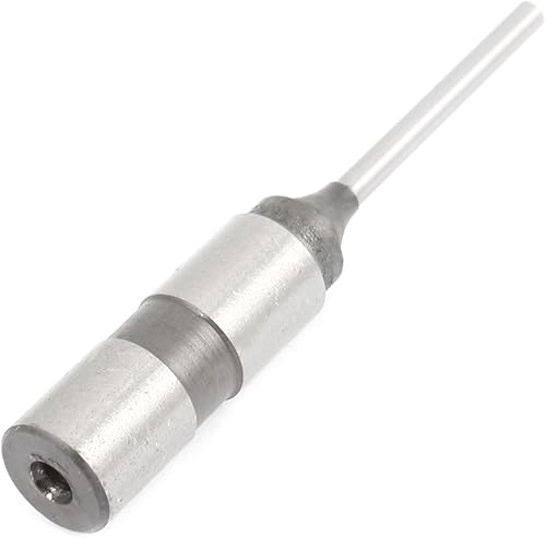 Miniatura 2 de IIVVERR 0.118 in Diámetro de perforación recto Perforadora perforadora de papel hueco Broca de tono plateado 2.756 in de largo (Máquina perforadora