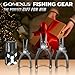 GOMEXUS Titanium Fishing Pliers 7.5'' with Side Cutters, Lanyard & Leather Sheath, Never Rust Hook Remover, Saltwater Resistant, Inshore & Nearshore Fishing (Offshore Straight Nose, 7.5 INCHES)