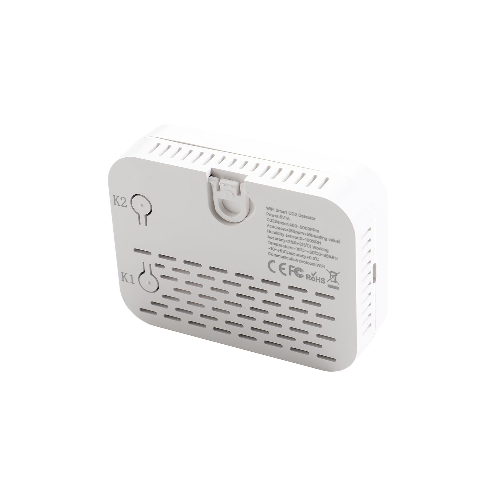Fafeicy Detektor CO2 z 2,8-calowym Inteligentnym Ekranem, WiFi do