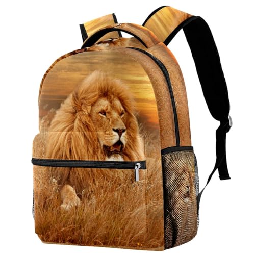 Sac de voyage décontracté multicolore avec motif lion pour filles et garçons