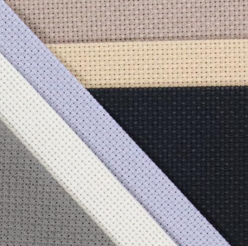 Image of KCS 6 pc of 12 inch x 18 inch (30cmx45cm) Counted Cotton Aida Cloth Cross Stitch Fabric (16CT-K)