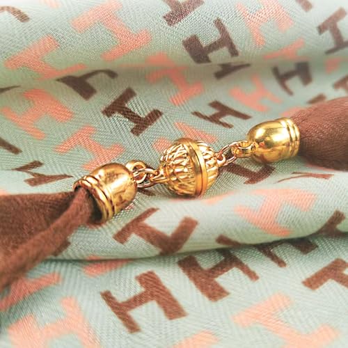 Scarf for Women Lightweight,Fashion Headscarf for Girls with Magnetic Clasp Classic Neck Handbag Scarf4