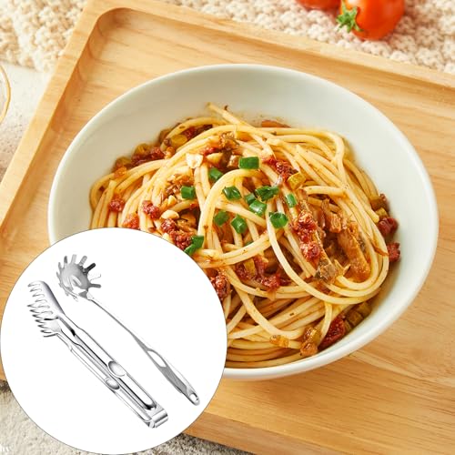 Cuchara de pasta y colador contra salpicaduras de aceite con mango ergonómico seguro 5