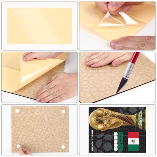 Image of FIFA Mexico Poster Wooden Puzzle for Adult, 200 Pieces Irregular Shape Puzzle, 5MM Thick,Creative Collectible Gift for Fans, Officially Licensed Product, 9.3 x 12