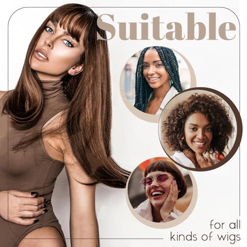 MYKURS Brown Wig Caps for Women, Stocking Cap for Lace Front Wig, Dark Brown 24 PCS
