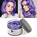 VOLLUCK Purple Hair Wax Pomades 4.23 oz - Disposable Natural Hair Colored Styling Clays Ash, Easy Cleansing Matte Hairstyle Coloring Material for Party, Cosplay, Hallowen (Purple)