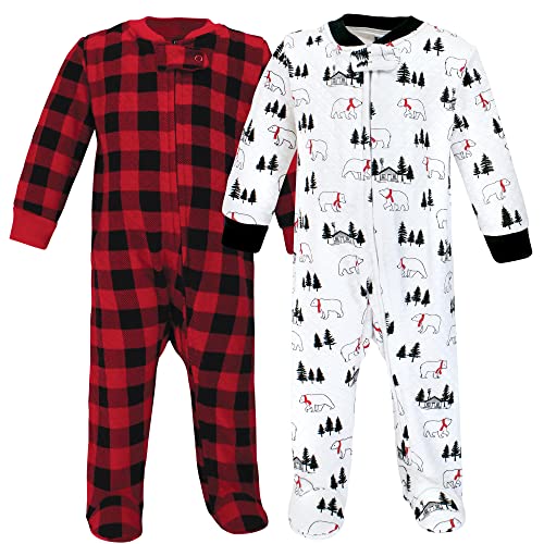 Image of Hudson Baby Unisex Baby Premium Quilted Zipper Sleep and Play