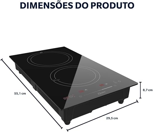 Detalhe das bocas de indução