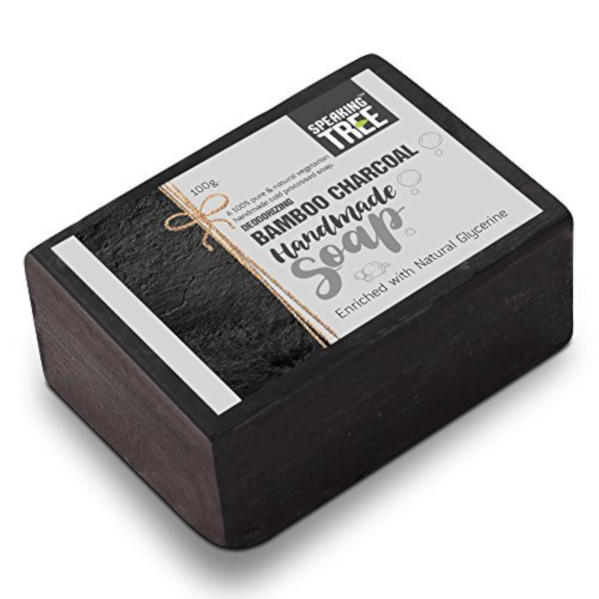 Deodorizing Bamboo Charcoal Handmade Soap, Cold Processed