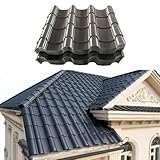 Metal Roofing Shingles, Waterproof Corrugated Panels for House, Shed, and Garage Roof Repair and Decoration