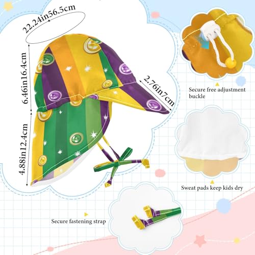 Toddler Boy Girl Beach Hat Boys Hat Girl UV Protection Neck Flap Beach Essentials4