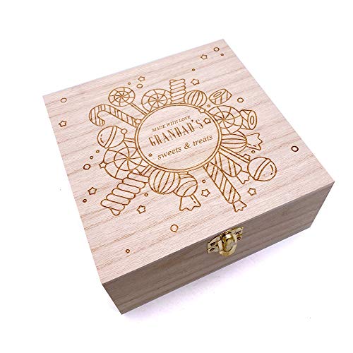 ukgiftstoreonline Personalised Sweets and Candy Wooden Box Gift
