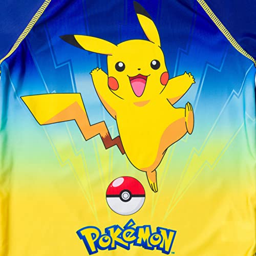 Pokemon Bulbasaur Charmander Squirtle Pikachu Little Boys Rash Guard And Swim Trunks Outfit Set Multicolor 7 #TOP4