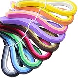 Zorfeter 9 Sets Multi-Color Quilling Paper Strips Kits 900 Strips 42 Colors, 10mm Width, 15" Length