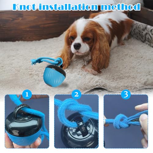 TZQFROCE Interaktives Hundespielzeug Hunde Ball Spielzeug Automatisch Rollender Ball für Hunde 3 Spielmodi interaktiver Hundespielball für Aktivitäten und Unterhaltung