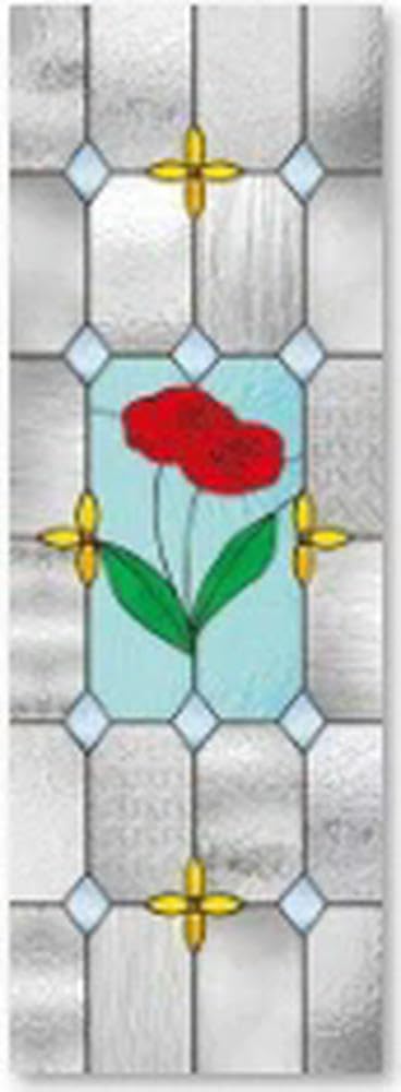 LIUXIN Stained Glass Film Sunscreen Opaque Matte Decorative Sticker Window Film Stained Glass Window Sticker Window Tint Static Cling