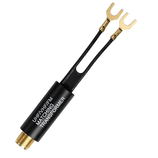 Balun Adaptador 75 a 300 Ohm Dorado con Conector F Hembra para Antena (1 Pack) miniatura 5
