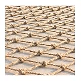 Rete di corda di canapa da 8 mm/6 cm, rete di sicurezza for bambini, rete di arrampicata, recinzione, ringhiere, protezione for parco giochi da giardino(4 * 4m)