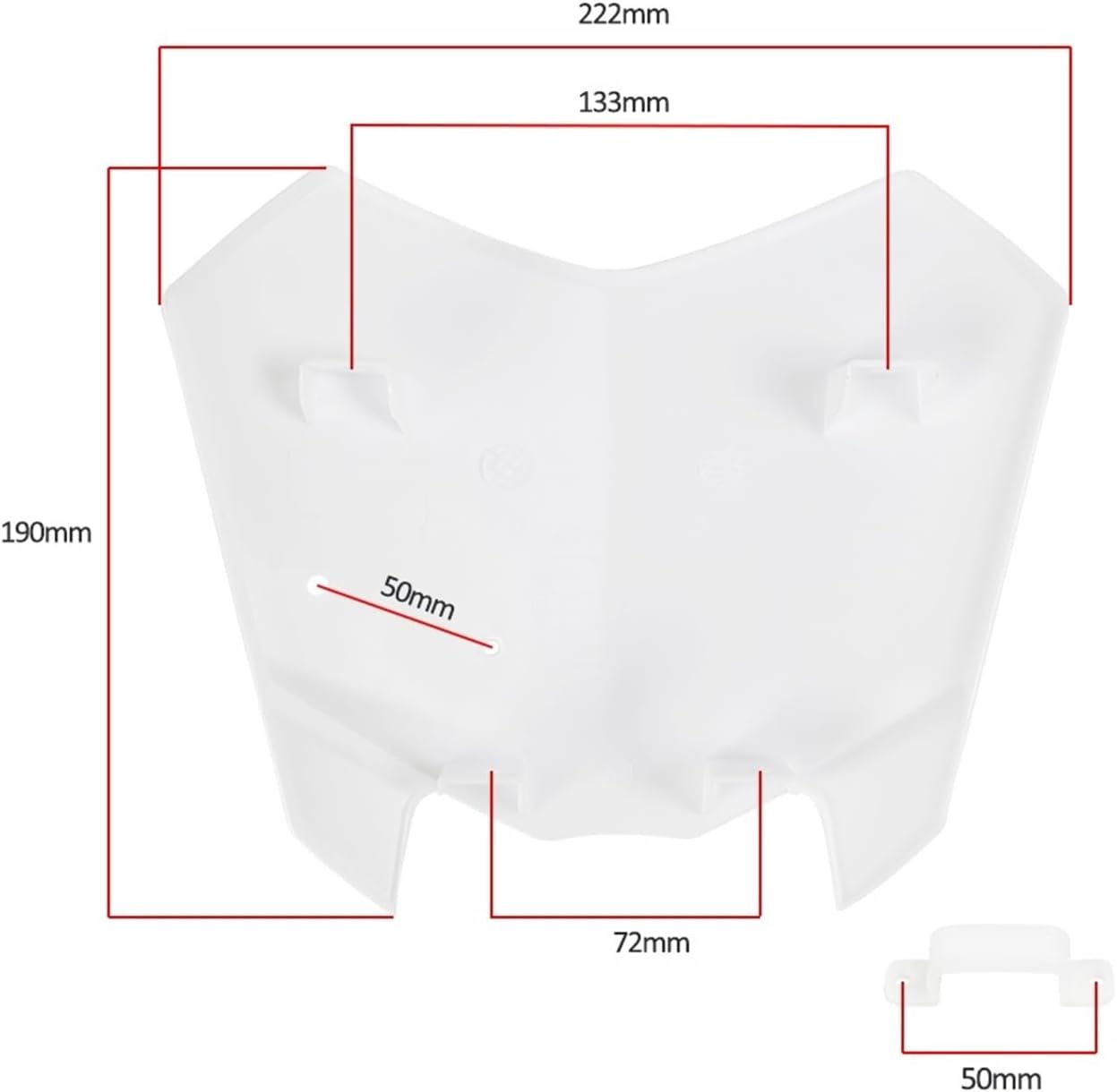 Motorcycle Spare Parts CRF 50 Front Fender Wheel Mudguard Number Plate Compatible with CRF50 TS Dirt Bike(Black)