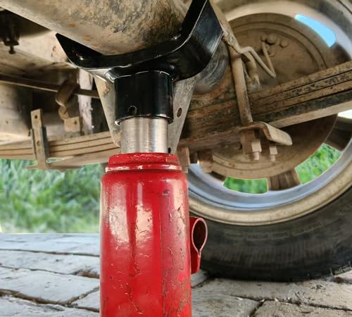 Bottle Jack Adapter Can Sit On Any Bottle Jack with 1.56" Lifting Platform Or Smaller Sizes. Axle Saddle for 2“, 3”, 4” Round Shaft Tubes and Square Shaft Tubes. (U-Shaped) - Thumbnail 3
