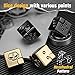 Dice Infinity Fidget Cube, Fidget Spinner Toy for Kids Adults, Metal Transformable Anti-Anxiety Focusing Fidget Block Toy, EDC 2 in 1 Gyro Cube, Office Desk Gadgets Decor, Stress Relieve Gift
