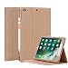 Produktbild HeFFuny iPad 9.7 2017/ 2018 Hülle, PU Leder Case Cover Halter Tasche Etui Schutzhülle mit Stifthalter kompatibel für iPad 9.7, iPad Air 2 iPad Air, 3 Betrachtungswinkel, Gold