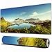 Produktbild FEHWI Mauspad 80×30 cm Verlängertes großes Mauspad Schreibtischauflage,Bauernhof, Reine Creek in Norwegen an einem sonnigen, ruhigen Herbsttag,genähte Kanten Gaming Mauspad,rutschfeste Gummibasis