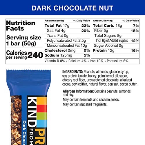 Image of KIND Protein Bars, Double Dark Chocolate Nut, Gluten Free, 12g Protein,1.76 Ounce, 20 count