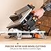 Evolution R8MTS | 8-1/4” Convertible Miter/Table Saw | Multi-Function Saw | 0-45° Bevel & +/- 45° Miter | Multi-Material Cutting: Wood, Plastic, Metal | Compact, Powerful 12A Motor | TCT Blade Incl