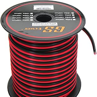 GS Power 12 Ga Gauge 100 feet CCA Copper Clad Aluminum Red/Black 2